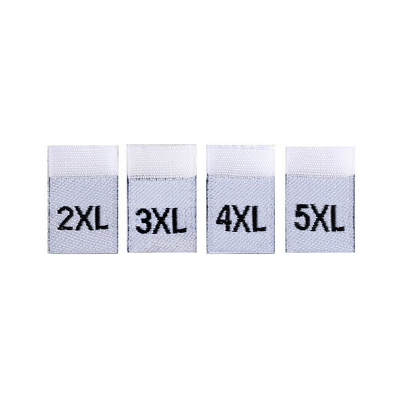 MLINS Clothing Size Labels for Organizing Inventory Made of Polyester White 400PCS
