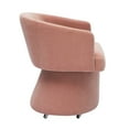 thumbnail image 6 of Kristen Pink Rolling Desk Chair, 6 of 7