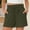 *Army Green, variant on ClodeEU Women's Drawstring Waist Shorts,Lightweight Casual Loose Fit Summer Shorts with Pockets Army Green,Women's Plus L