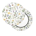 thumbnail image 2 of Lsque Watercolor Wildflower 2 Pattern Round Bar chair cushion covers Velvet Fabric Premium Comfort Protects from Scratches and Stains for 14-17 Inch Chair-14 inch, 2 of 7