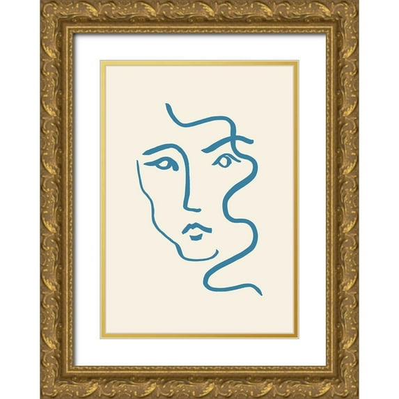 Artographie Studio 24x32 Gold Ornate Wood Framed with Double Matting Museum Art Print Titled - Portrait 03