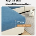thumbnail image 3 of EIGTHTAIL Wear-Resistant Universal Sofa Cover  Stretch Couch Cushion Slipcovers Replacement  Anti-Slip L Shape Sofa Covers  Chaise Lounge Sofa Slipcover（Chaise Cover/Beige）, 3 of 10