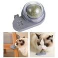 thumbnail image 4 of GROWTH TANK Rotating Natural Catnip Ball Toys Interactive Kitten Grinding Chew Toy Gray, 4 of 9