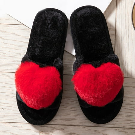 

Women s Cow Cotton Slippers Warm Home Cute Soft Plush House Slippers