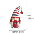 thumbnail image 2 of 4Th of July Gnomes Djunllk Handmade Patriotic Flag Print Red White Blue Gnomes Independence Day Table Wall Christmas Tree Decorations, Veterans Memorial Day Gift, 2 of 2