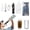 camouflage, variant on 5 Pack Personal Water Filter Straw for Hiking Camping Travel