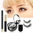 thumbnail image 2 of Kit de Faux Cils et Eyeliner 3 Paires Réutilisables avec Mascara Eyeliner Liquide, 2 of 9