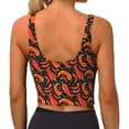 thumbnail image 2 of Yiaed Red Hot Chili Print Ladies Waistcoat Women Sports Vest Vest Sports Women Sports Top Yoga Vest for women-XX-Large, 2 of 8