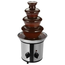 4 Tier Chocolate Fountain Party Fountain, Stainless Steel Electric Chocolate Fondue Fountain Machine for Birthday Party Wedding