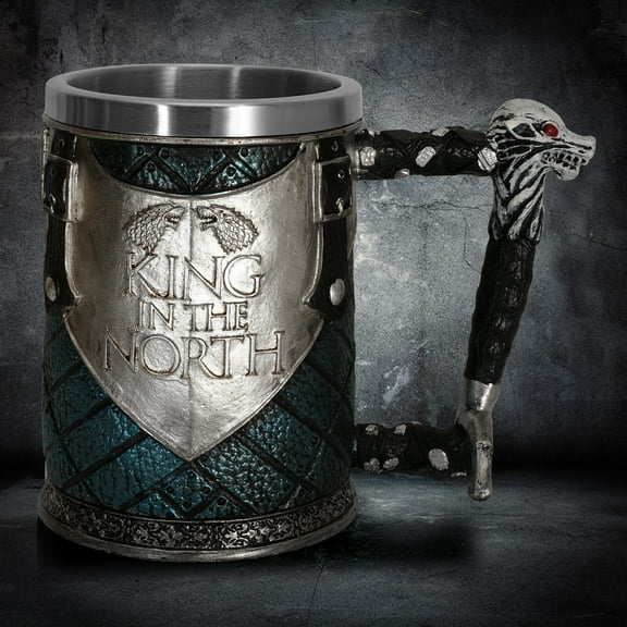 Personalise Engraved Style Mug Horn Games Beers of Mug Thrones,Stainless Steel Resin 3D Coffee Beer Mug Drinkware Cup