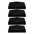 thumbnail image 3 of Miangastore Plastic Post Caps Black Plastic 4Set 10.50X10.50X3.50CM Outdoor Use, 3 of 9