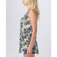 thumbnail image 3 of URBAN DAIZY Women's Sleeveless Tank Top Camouflage Casual Loose Fit Scoop Neck Round Hem Summer Camo Tunic T Shirts A22_ZA1810 Dusty 1XL, 3 of 5