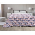thumbnail image 1 of Floral Down Alternative Comforter, Flower Art Pattern with Swirly Petals Leaves Branches Curls Pastel Pattern, Microfiber Quilt for All Season, 5 Sizes, Blue Violet Lilac, by Ambesonne, 1 of 3