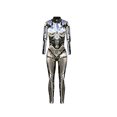 thumbnail image 2 of TheFound Justaucorps Squelette d'Halloween pour Femmes à Manches Longues, Pantalon, Col Roulé, 2 of 6