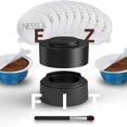 thumbnail image 1 of Nessus - Kit de c&aacute;psulas reutilizables Vertuo, [ALSeal EZ FIT] para c&aacute;psulas reutilizables Nespresso con 150 tapas de sellado de papel de aluminio, soporte, cepillo para polvo, p, 1 of 6