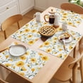 thumbnail image 5 of Placemat Set of 4 Watercolor Flower Placemats for Dining Table Spring Yellow Flower Washable Table Mats for Kitchen and Party Decor Indoor & Outdoor Use, 5 of 8