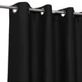 thumbnail image 6 of PiccoCasa Polyester Blackout Curtain Panel Set of 2, Black 42 x 36 Inch, 6 of 7