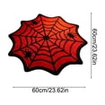 thumbnail image 3 of Antqov Halloween Door Mat, 24x24" Non Slip Washable Spider Web Bath Mat Soft Absorbent Halloween Bathroom Rug for Home Bathroom Decor, 3 of 6