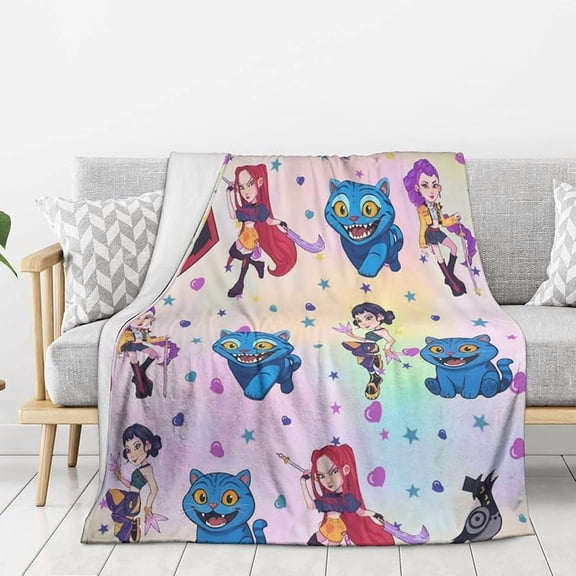 Cozy Flannel Fleece Bed Decor Gift Blankets Cartoon Movie Cozy Ultra-Soft Microfiber Plush Blanket All Seasons Warm Quilt