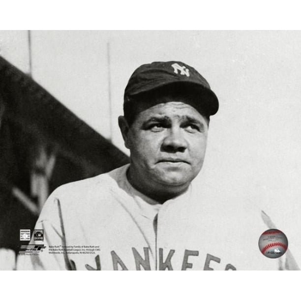 Babe Ruth Portrait Photo Print (11 x 14) - Walmart.com - Walmart.com