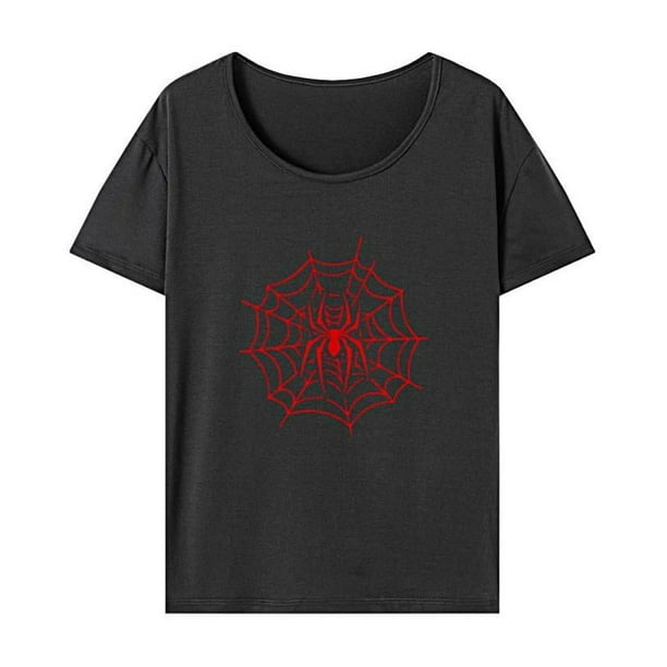 Camiseta para mujer con cuello redondo, camiseta básica de moda para ir de compras SG