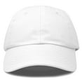 thumbnail image 4 of DALIX Youth Childrens Cotton Cap Plain Hat In White, 4 of 6