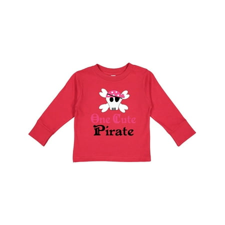 

Inktastic Girls Cute Pirate Gift Toddler Toddler Girl Long Sleeve T-Shirt