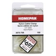 thumbnail image 2 of 100 Pack 1/4" Natural Nylon Cable Clamps, 2 of 2