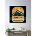 thumbnail image 2 of Klamath National Forest Poster Wall Art, Modern Wall Decor, 24x24 UNFRAMED, 2 of 3