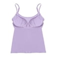 thumbnail image 4 of Valcatch 3-pack Womens Built-in Bra Padded Camisole, Adjustable Spaghetti Strap Soft Yoga Tank Tops for Daily Wear, 4 of 9