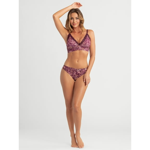 Jessica Simpson Women's Microfiber Bralette, Size S-XXXL