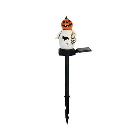 

YoaNJYGR Pumpkin Head Solar Light Outdoor Stake Patio Yard Lawn Porch Cute Pathway Halloween Decorations Outside