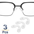 thumbnail image 3 of Almohadilla Nasal para Gafas de Silicona Antideslizante, Agarre para Gafas en Forma de U para Marcos de Plástico 41mm, 3 of 7
