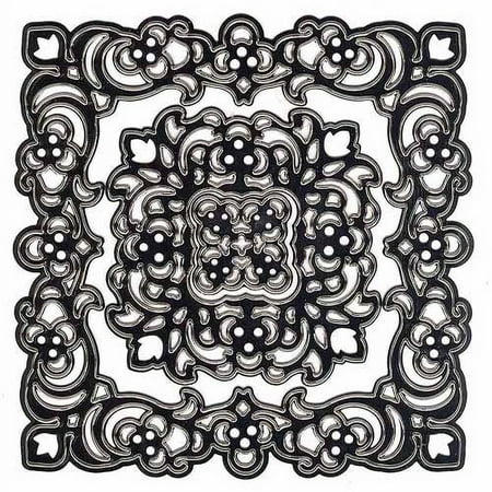 Lin & Lene Cut & Emboss Dies 3/Pkg-Square Frames