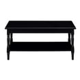 thumbnail image 2 of Bika Home Furniture B180426-2-B Spindle Legs Coffee Table, Black - 20 x 44 x 22 in., 2 of 6