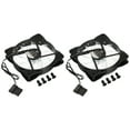 thumbnail image 1 of Unique Bargains 2Pcs Computer Case Fan 600-1200RPM 120mm 4 Pin Colorful LED Silent Cooling 33 LED 12V with Rubber Pads 4 Screws, 1 of 5