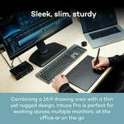 جهاز لوحي للرسم الكبير Wacom PTK870K0A Intuos Pro مع قلم Wacom Pro 3، أسود