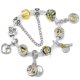 thumbnail image 1 of PULSERAS CON ABALORIOS de corazón de cristal para mujer, cadena de serpiente de Color dorado, regalo de joyería para el Día de San Valentín, 2022 Fivean unisex, 1 of 2