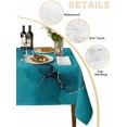 thumbnail image 2 of Turquoise Marble Table Cloth, Minimalist Abstract Golden Fluid Art Waterproof Tablecloth for Rectangle Tables, Reusable Washable Fabric Table Cover for Restaurant Kitchen Dining Tables 60"x84", 2 of 6