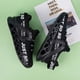thumbnail image 3 of Sonducket Zapatillas de deporte para niños, transpirables, antideslizantes, tejidas, atléticas, para caminar, para correr, resistentes al desgaste, Calzado Negro cuarenta y cuatro, 3 of 6
