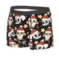 thumbnail image 2 of Wukai Cute Dog Panda Print Men’s Underwear Breathable Boxer Briefs,&nbsp;Moisture Wicking & Breathable-Medium, 2 of 7