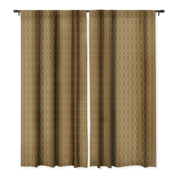 Society6 Iveta Abolina Alfonso Rust Single Panel Room Darkening Window Curtain 50" x 84"