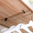 Extendable Pullout Clothes Hanger Rod Sliding Hanging Rod Clothes Rail