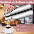 thumbnail image 3 of Jarra T&eacute;rmica para Caf&eacute; 2.3L Cafetera T&eacute;rmica Acero Inoxidable, Tetera Termo de T&eacute; Hervidor de Agua con Tapa Herm&eacute;tica y Asa Anti-quemadura, Mant, 3 of 7