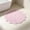 Pink, variant on Soft Bath Rug, Flower Pattern Bathroom Floor Mat, Absorbent Non-Slip Waterproof Decorative Rug, Flower Shape, Comfortable Underfoot, Ideal for Bathroom & Powder Room