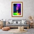 thumbnail image 3 of Stephen Chambers 23x32 Gold Ornate Wood Framed With Double Matting Wall Art Titled - Neon Venus 22, 3 of 6
