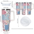 thumbnail image 6 of 30 Oz Tumbler with Handle and Straw Insulated Double Walled Stainless Steel Travel Mug Gift Box Reusable Tumbler Coffee Travel Mug for Office Portable Insulated Beer Cup for Hot & Cold Drinks, 6 of 6
