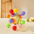 thumbnail image 1 of Textured Sensory Toy, Rattlesphere, Rotating Grip Gentle Sounds, Smooth Plastic Design, for Toddlers, Early Development, Sensory Stimulation, Play Activity, Quiet Entertainment, Educational, Ihhxbz, 1 of 7