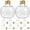 Golden, variant on ABCISI 10pcs Christmas Drink Balls, Juice Bottles Clear Ornament Balls, Christmas Fillable Booze Tree Ornaments Water Bottle Bulbs Xmas Booze Pendant Ball for Party (Silver Lid, 7.2X6X6CM)