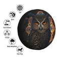 thumbnail image 4 of Fotbe Classical Style Brown Owl Funda de Llanta de Repuesto con Estampado, Engrosada, Ajuste Universal para Jeep, Remolque, RV, SUV, Camión-17 inch, 4 of 6